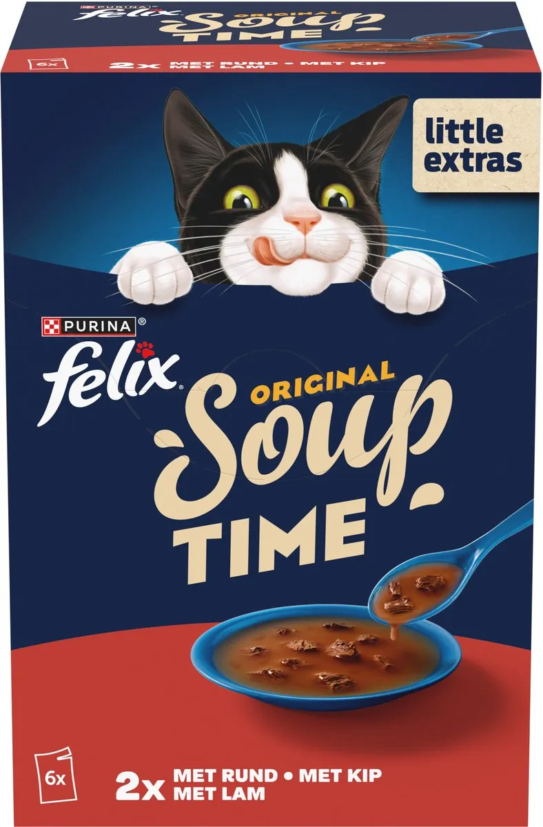Felix Soup Vlees Selectie Natvoer - 48 Stuks
