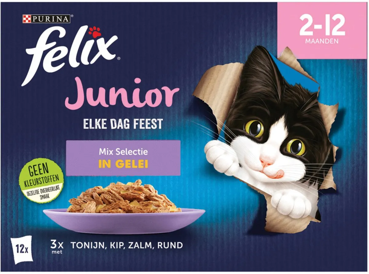 Felix Elke Dag Feest Mix Selectie Gelei Junior 12x85g