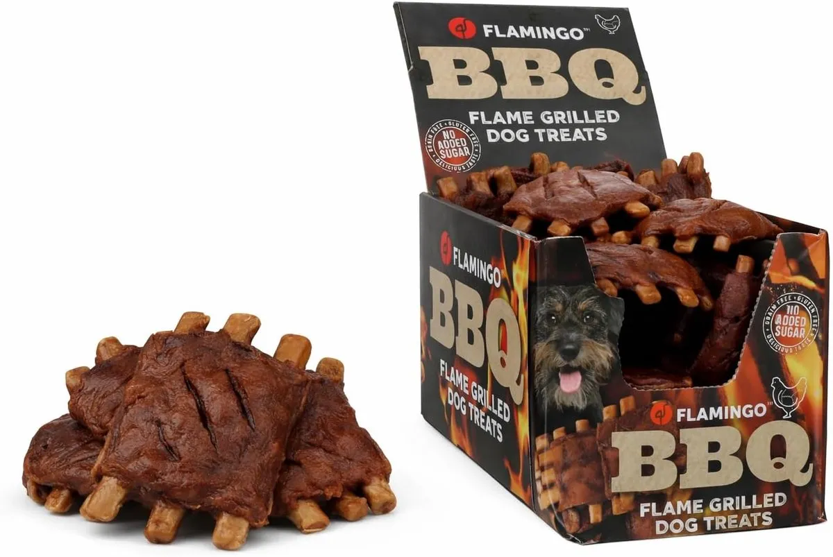Flamingo BBQ Rib Hondensnack L