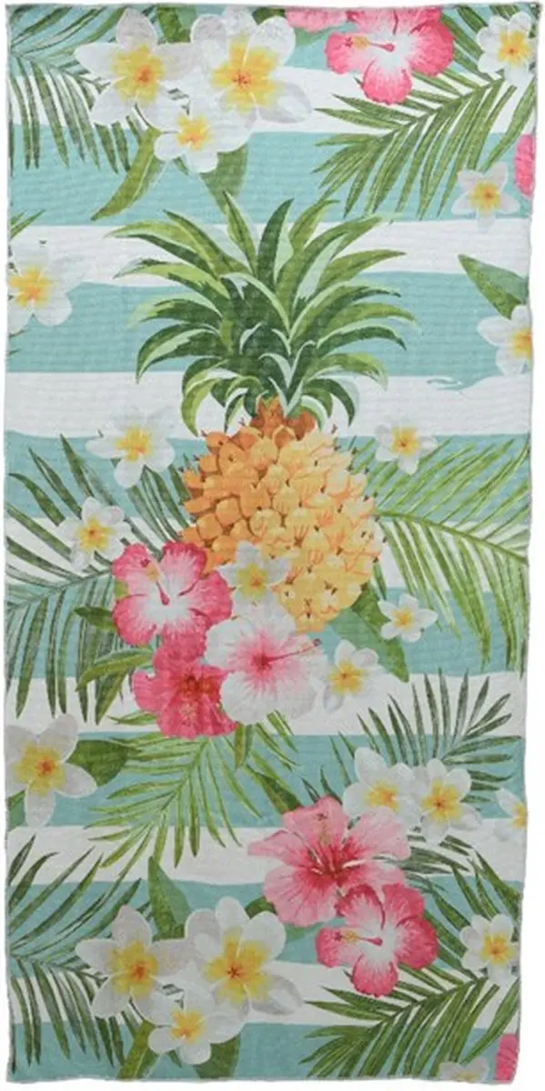 Strandlaken polyester ananas 150x75cm