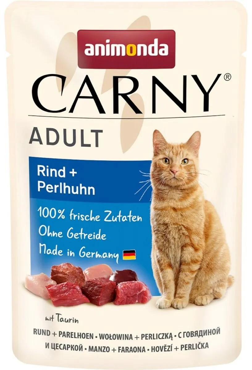 Animonda Carny Adult Rundvlees & Parelhoen Kattenvoer 85g