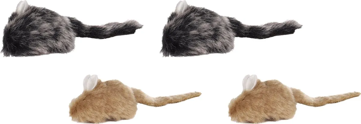 Flamingo PS Muis Multicolor - 4 Stuks