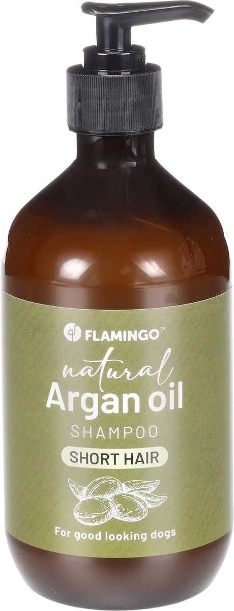 Flamingo Shampoo Natural Arganolie Kortharige Rassen 500ml