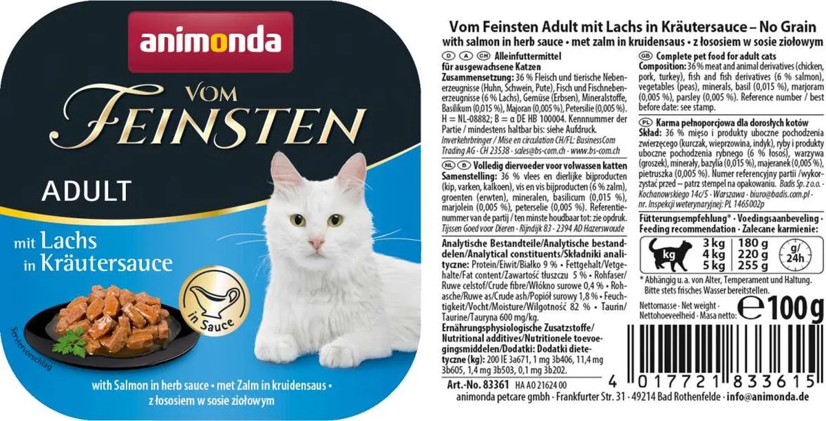 Animonda Vom Feinsten Adult Graanvrij Zalm
