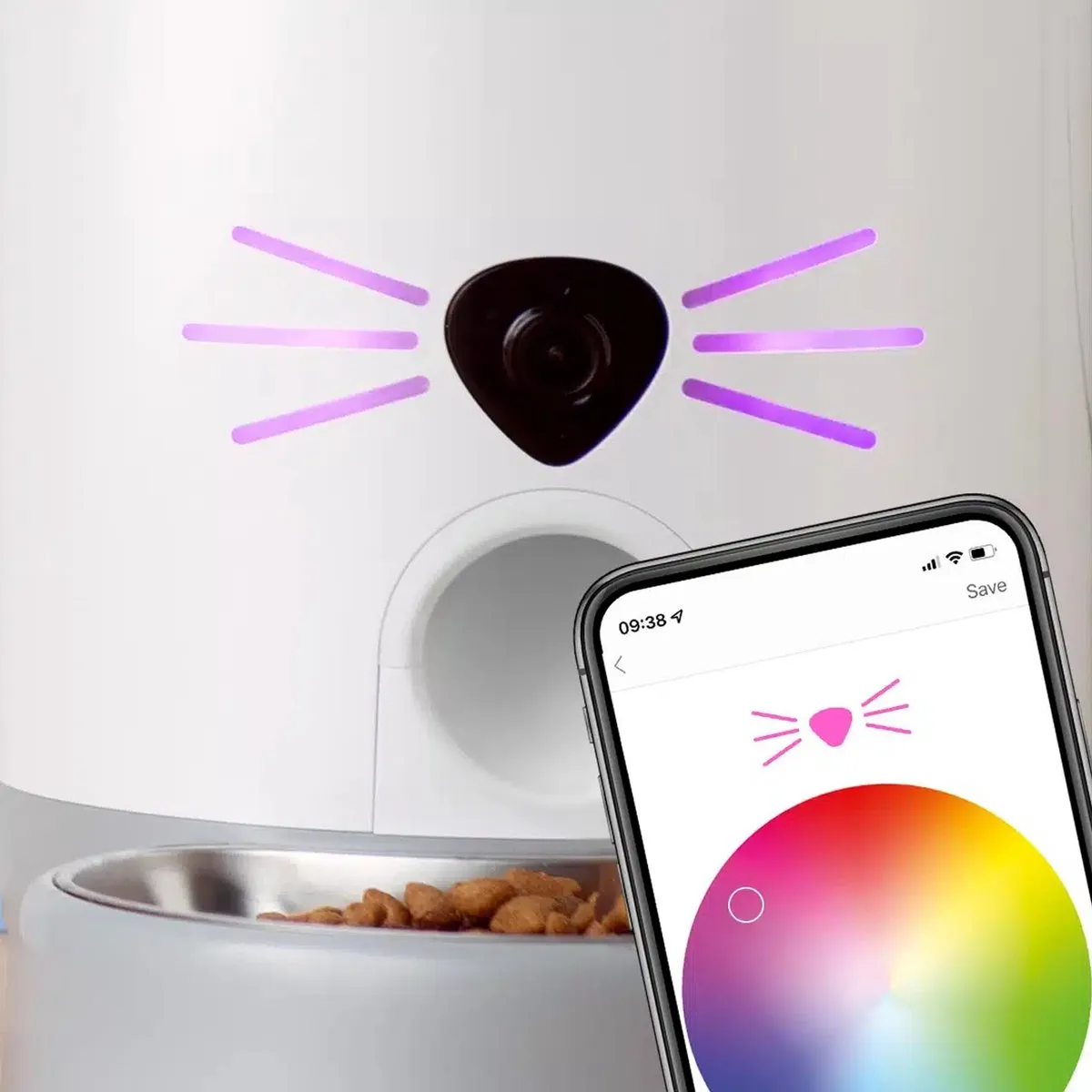 Catit Automatische Voerbak met Camera 40 - Wit - afbeelding 6 van 6