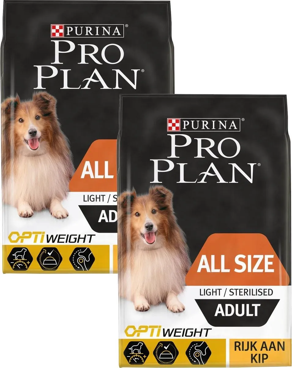 Pro Plan Dog Adult Light Kip - 2x3kg
