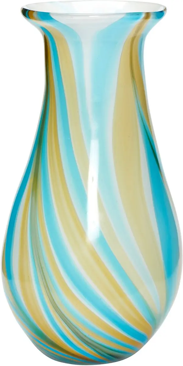 Hübsch vaas Kaleido Blauw/Geel