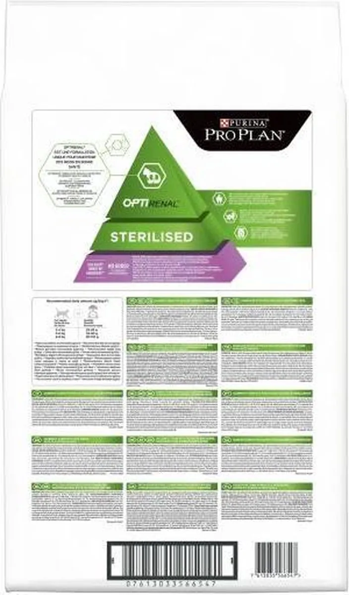 Pro Plan Sterilised Kattenvoer Kalkoen/Kip 1.5kg - 6 Stuks