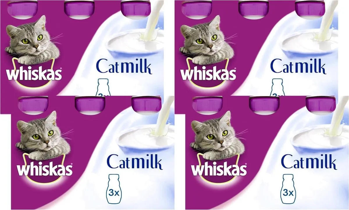 Whiskas Catmilk Melk - 12 Stuks (4x3x200ml)