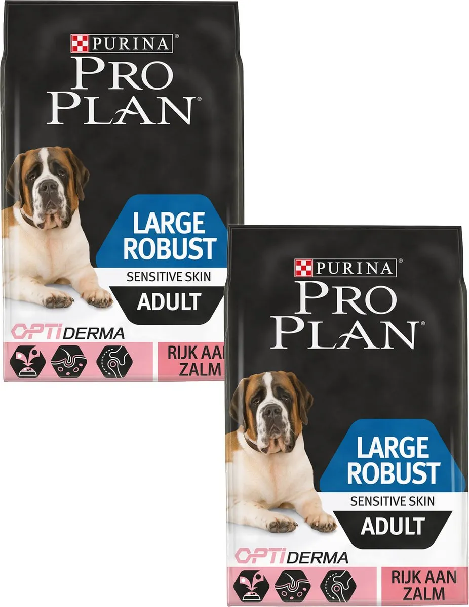 Pro Plan Dog Adult Robuust Sensitive Skin 14kg - 2 Stuks