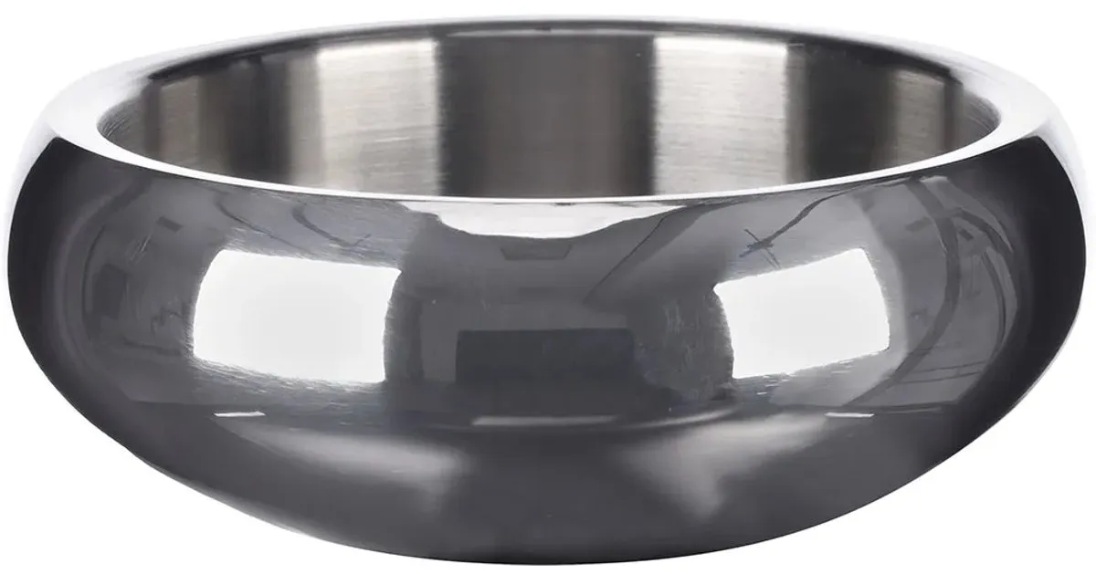 Flamingo Muna Eet- en Drinkbak RVS - Ø12cm - 370ml - Zilver - afbeelding 6 van 6