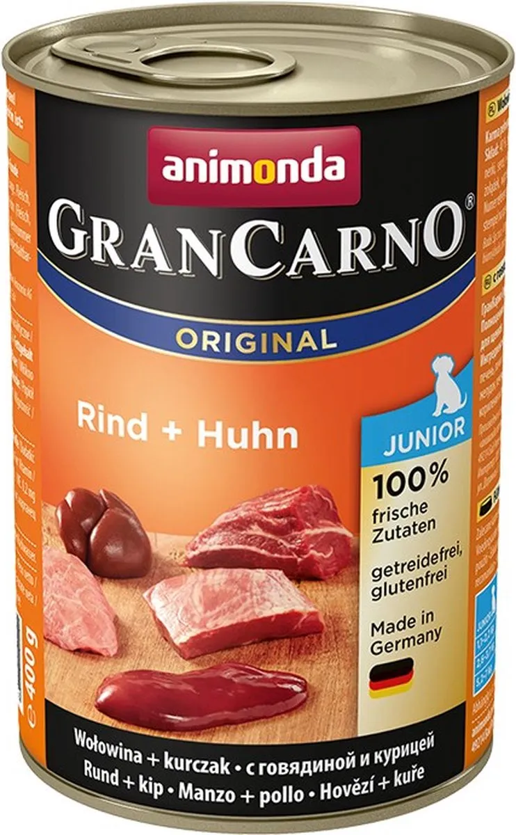 Animonda Gran Carno Junior Kip+Konijn - 6 Stuks