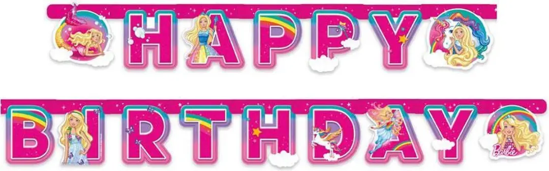 Barbie Dreamtopia Happy Birthday Slinger - Roze - afbeelding 2 van 5