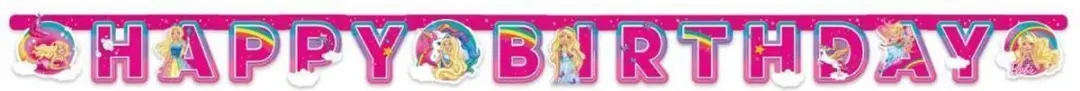 Barbie Dreamtopia Happy Birthday Slinger - Roze - afbeelding 4 van 5