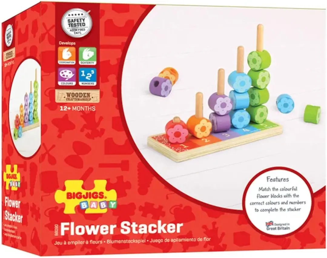 Bigjigs Bloemen sorteerspel BB090 - afbeelding 4 van 6