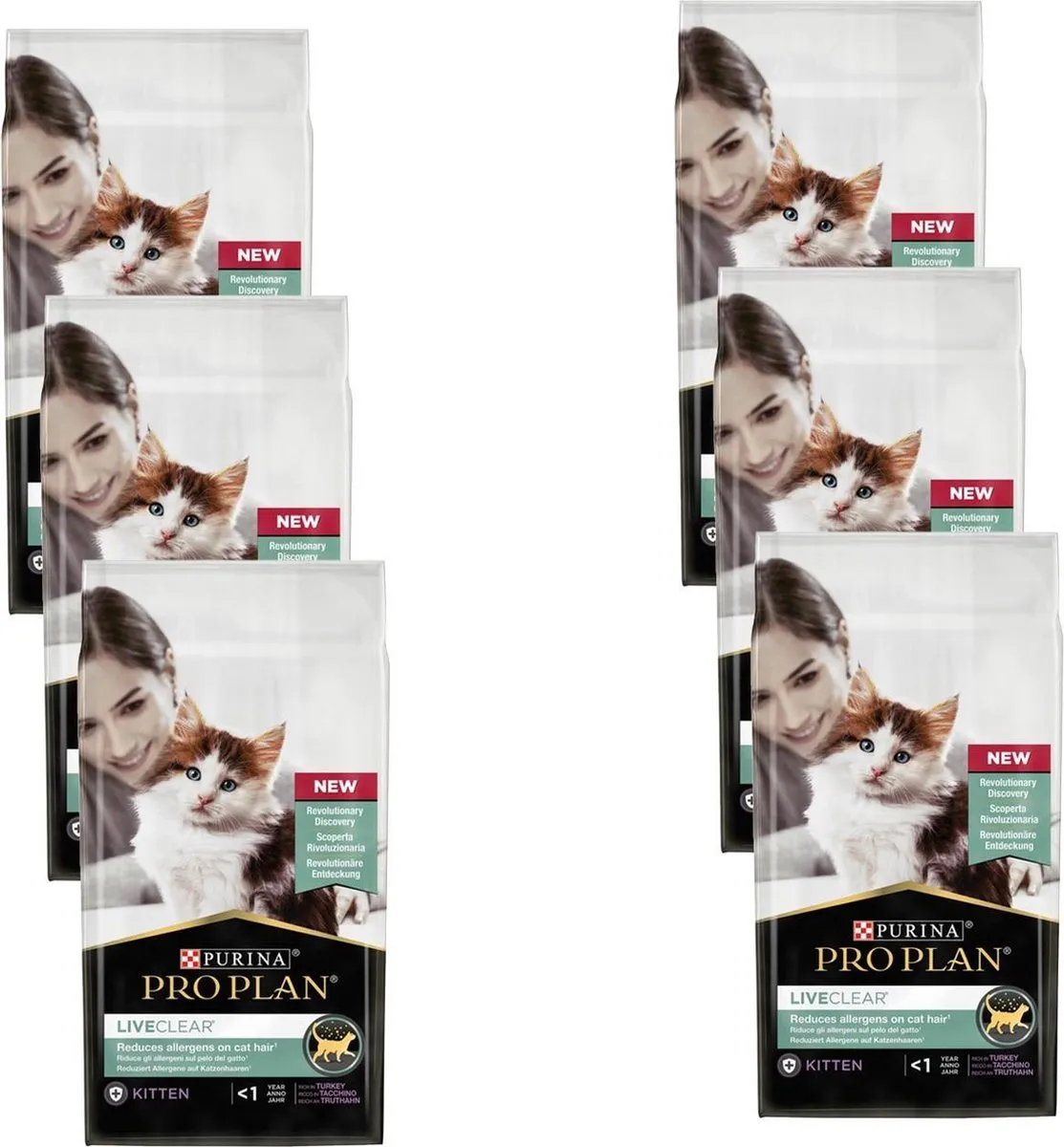 Pro Plan Cat Liveclear Kalkoen Kittenvoer - 6x1.4kg