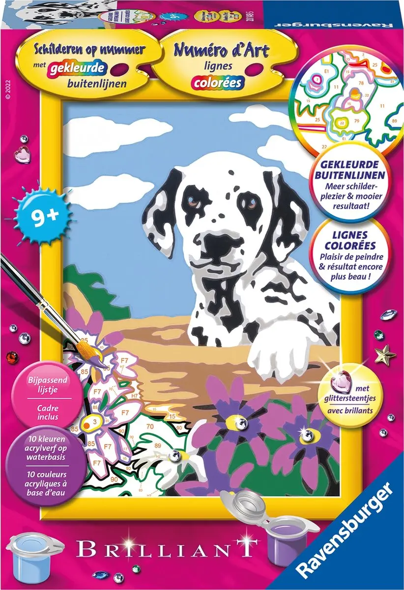 Ravensburger schilderen op nummer Dalmatier Puppy