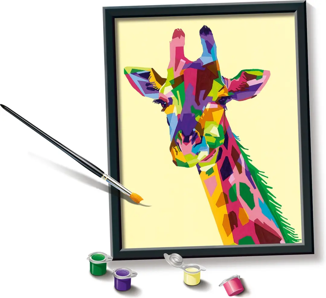 Ravensburger CreArt Giraffe - Schilderen op nummer voor volwassenen - Hobbypakket - afbeelding 6 van 6