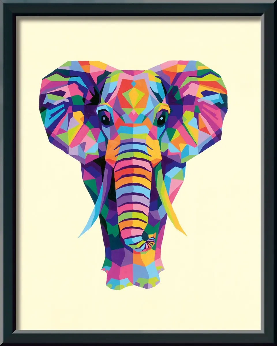 Ravensburger CreArt Schilderen op Nummer Olifant - afbeelding 4 van 6