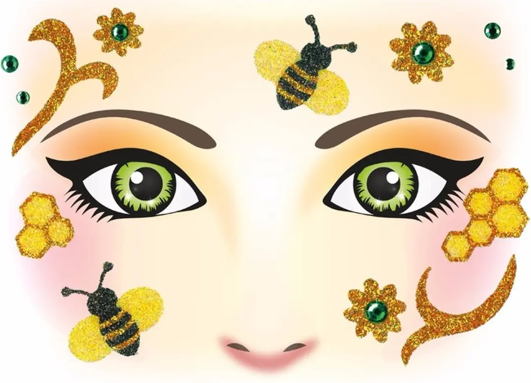 Herma Face Art Sticker Honey Bee