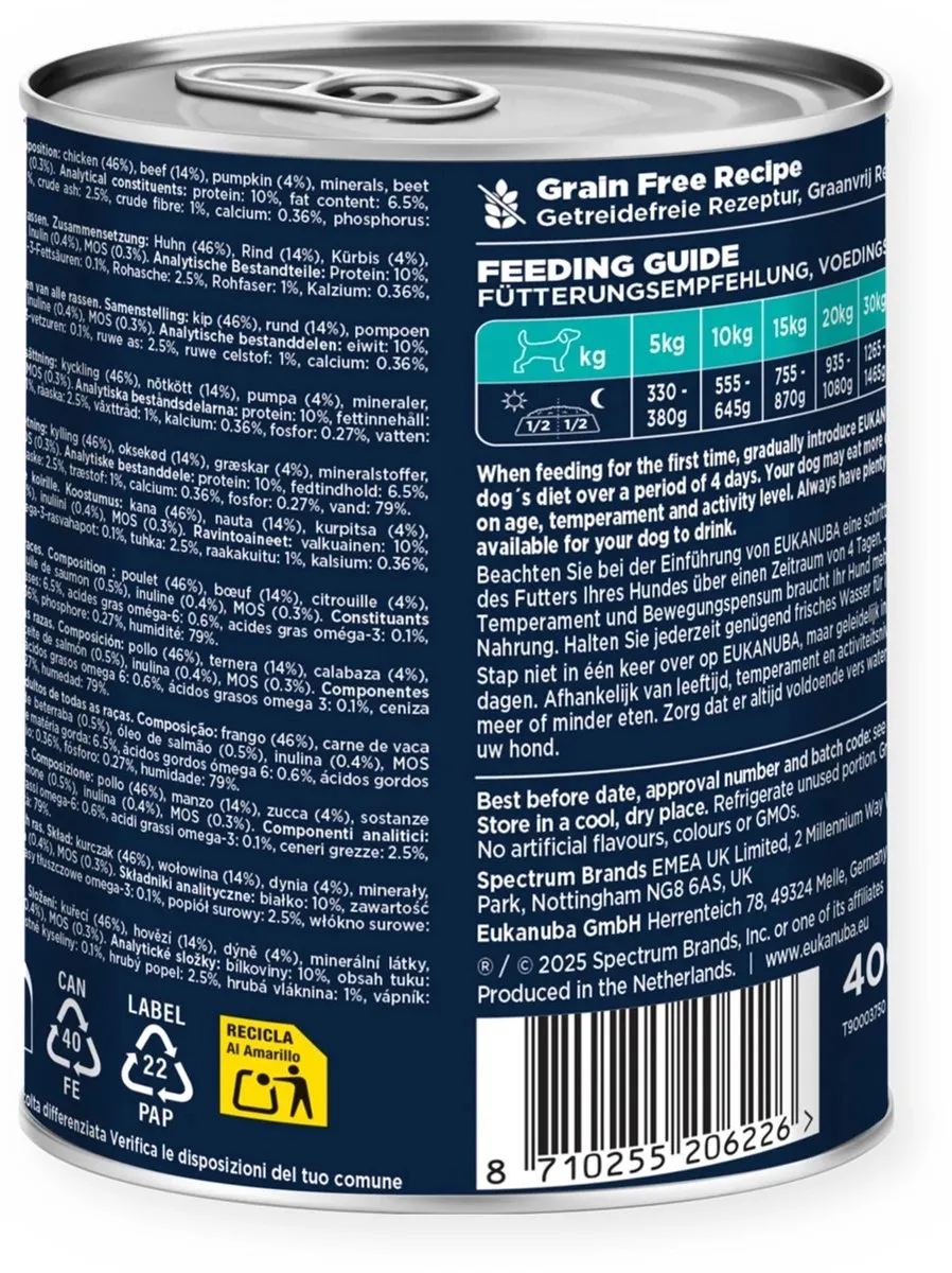 Eukanuba Life Care Nat Hondenvoer Adult Rund & Pompoen 400g