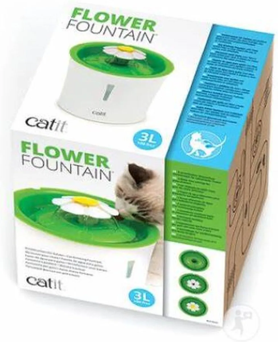 Catit LED-bloemfontein - Wit/Blauw