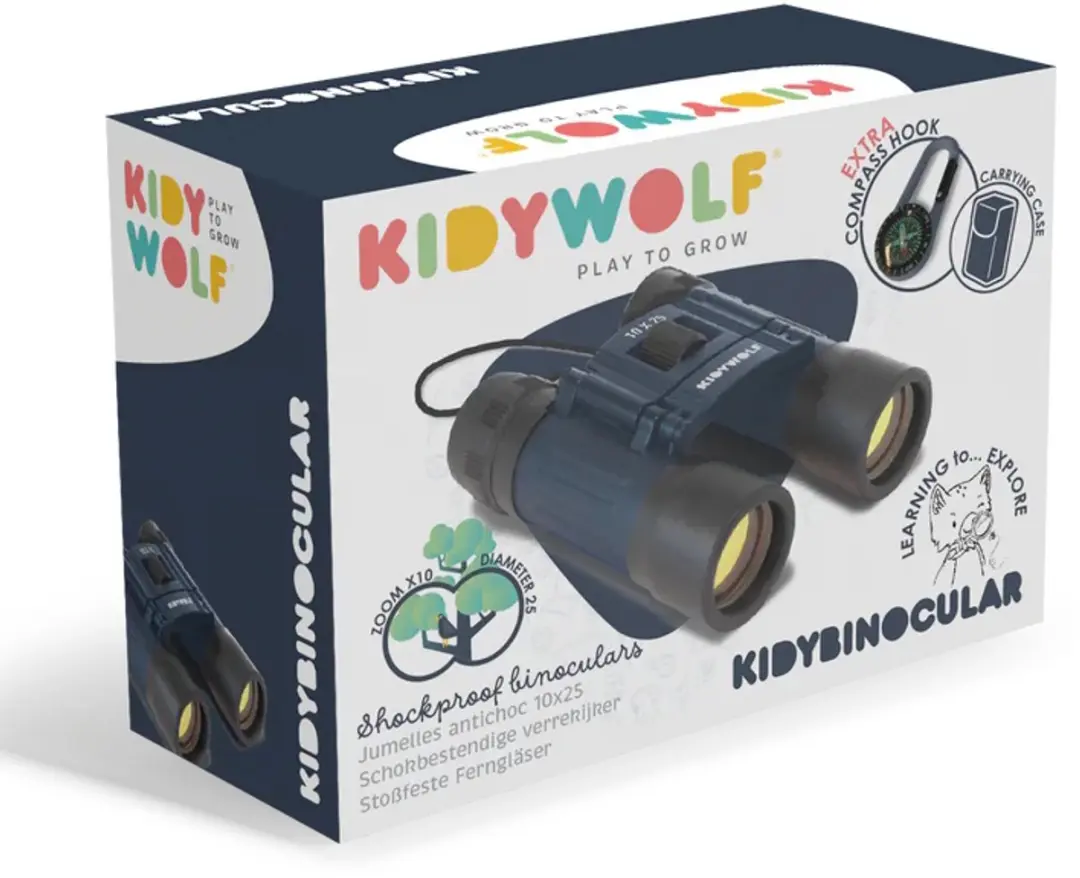 Kidywolf KIDYBINOCULAR Kinder Verrekijker 10x - Blauw - afbeelding 4 van 6