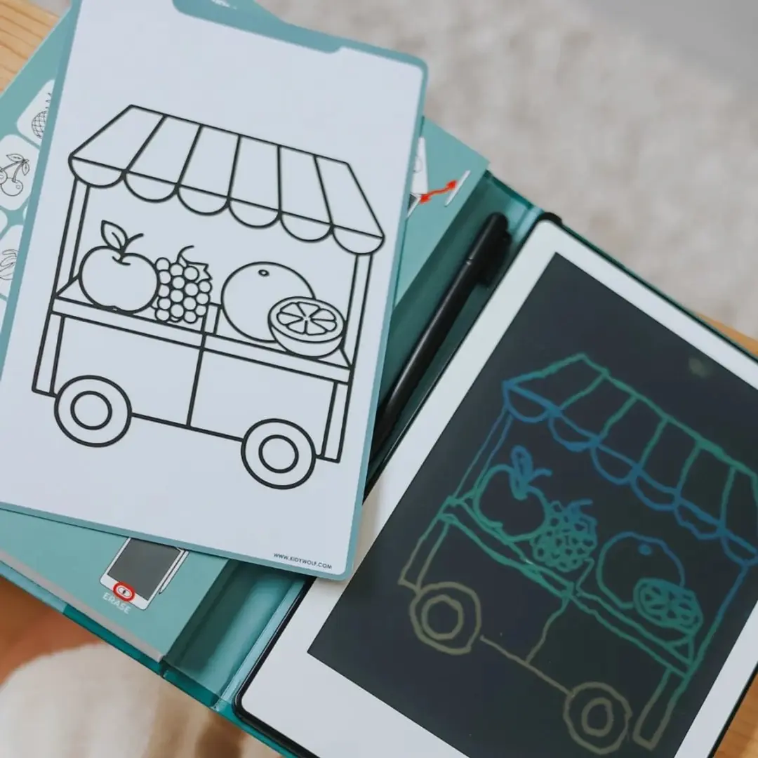Kidywolf Kidydraw Mini Tekentablet My Little Market - afbeelding 5 van 6