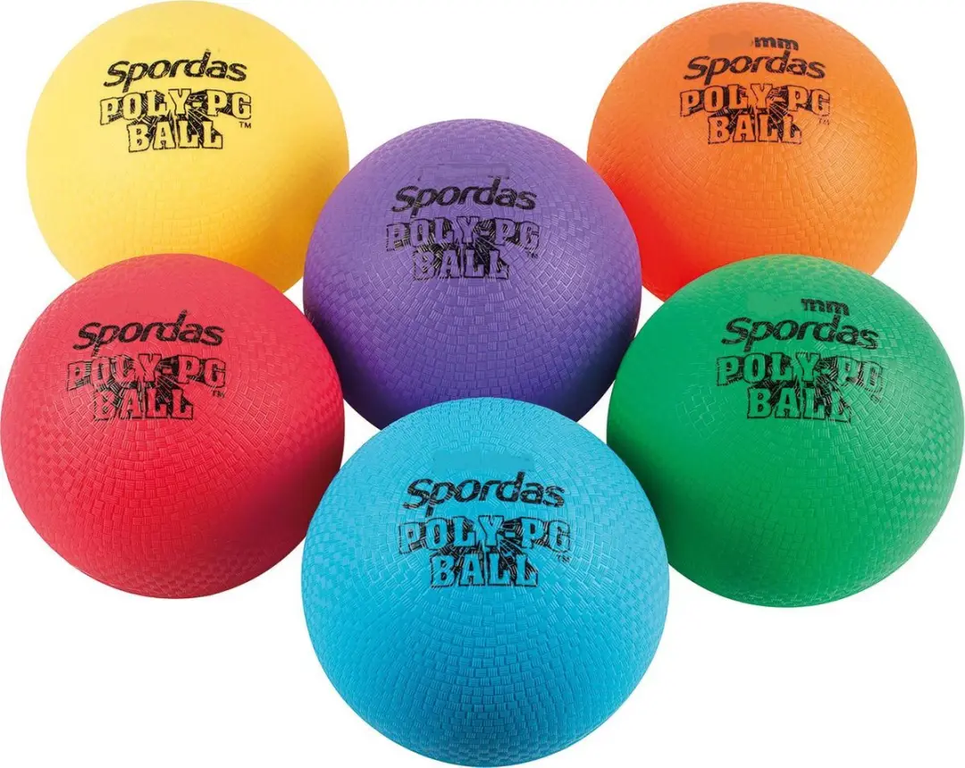 Spordas gekleurde speelballen set van 6