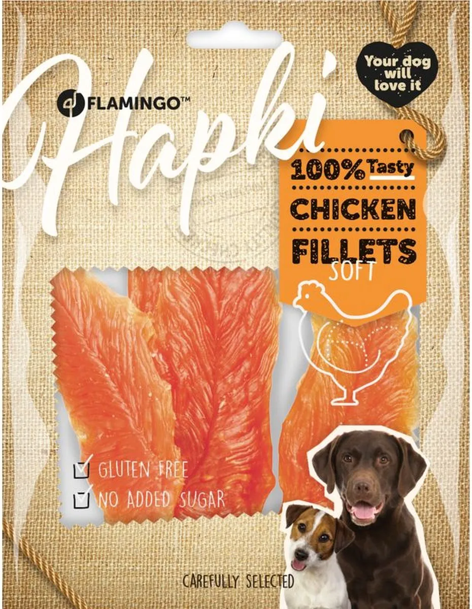 Flamingo Chick'n Soft Fillet Hondensnack 170g