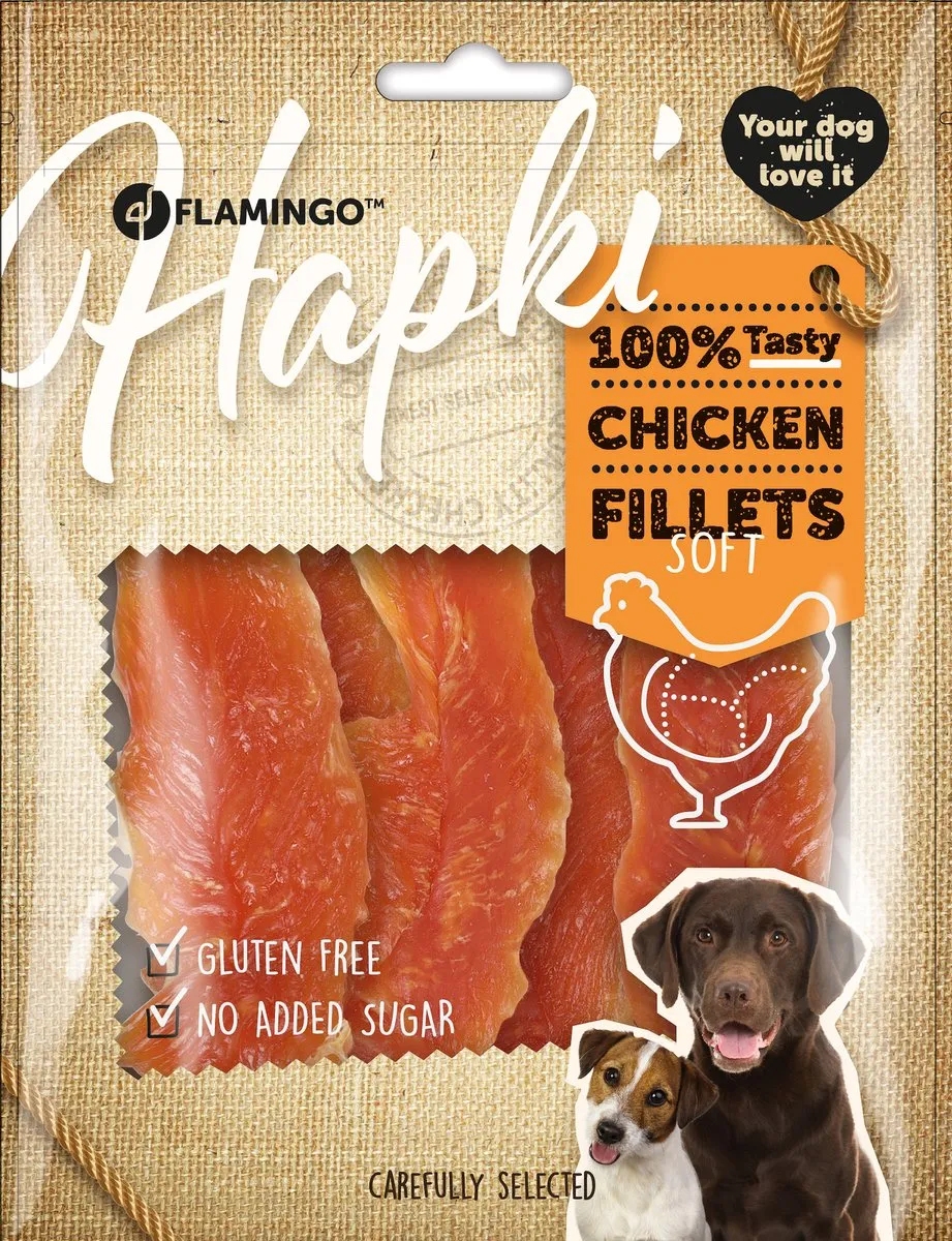 Flamingo Chick'n Soft Fillet Hondensnack 170g
