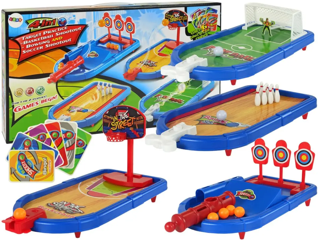 Lean Toys 4-in-1 Arcade Set