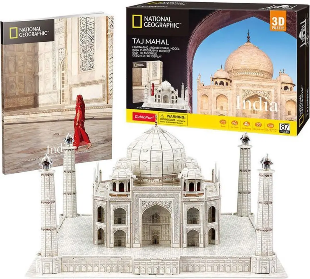 National Geographic 3D-puzzel Taj Mahal - 87 stukjes - afbeelding 2 van 6