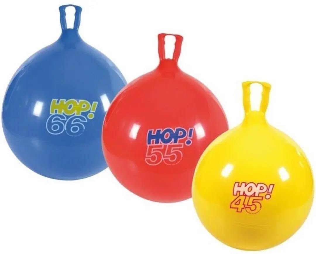 Gymnic Hop Hop Skippybal Ø45cm - Geel - afbeelding 2 van 2
