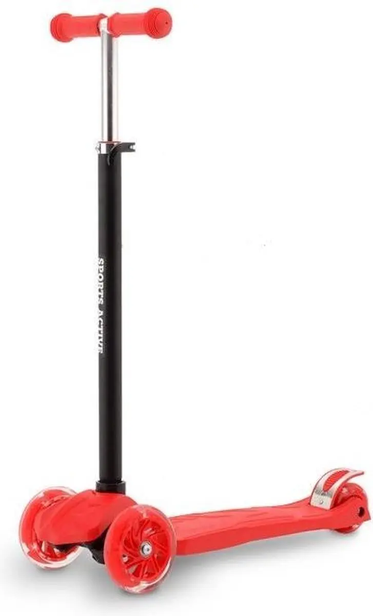 Sports Active 3-wiel Kinderstep 59 X 28 Cm Aluminium Rood/zwart