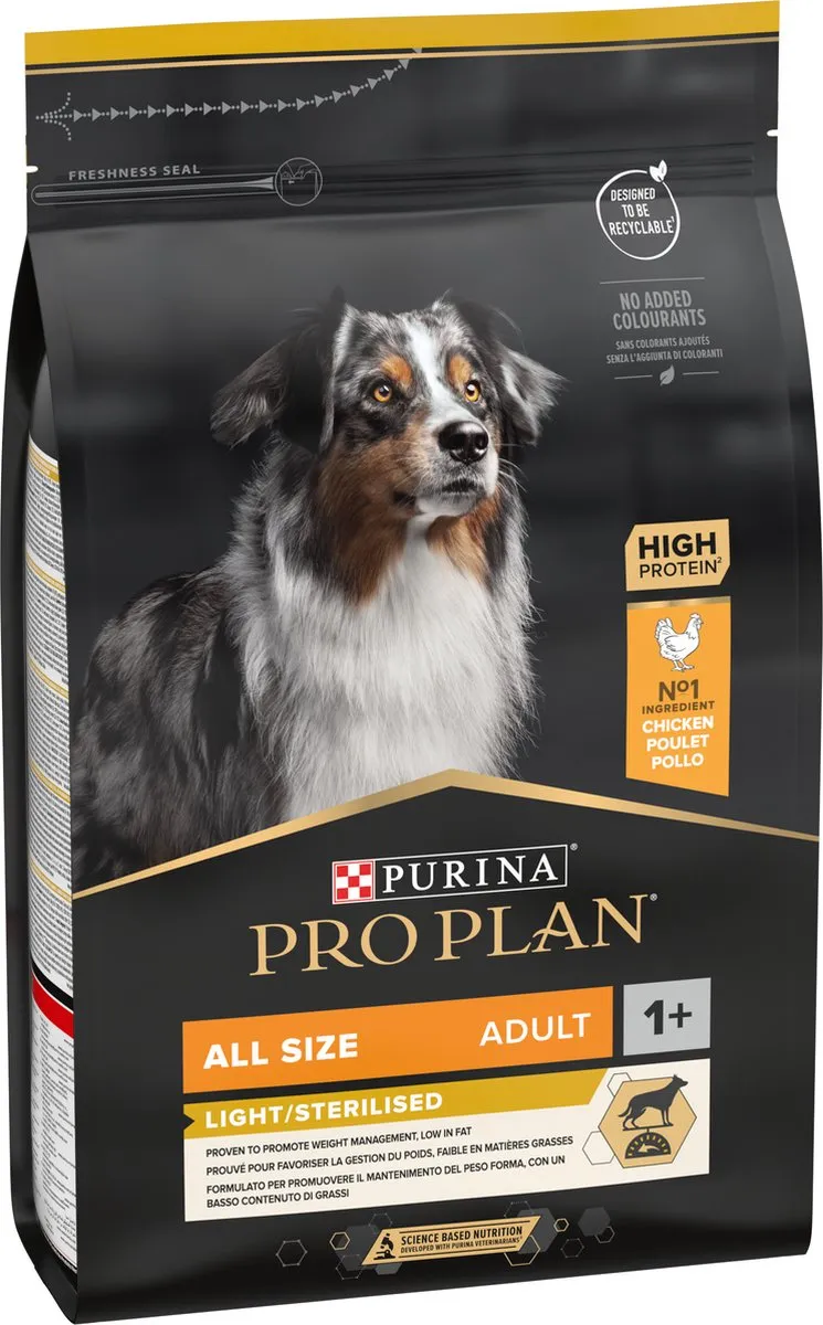 Pro Plan Adult Light Sterilised Hondenvoer Kip 3kg