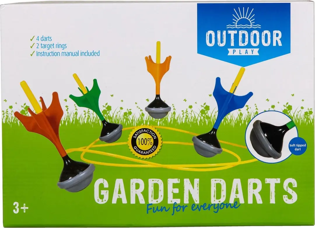 Outdoor Play Giant Garden Darts - Darts van 23cm - Scorering van 50cm - 4 Darts - afbeelding 6 van 6