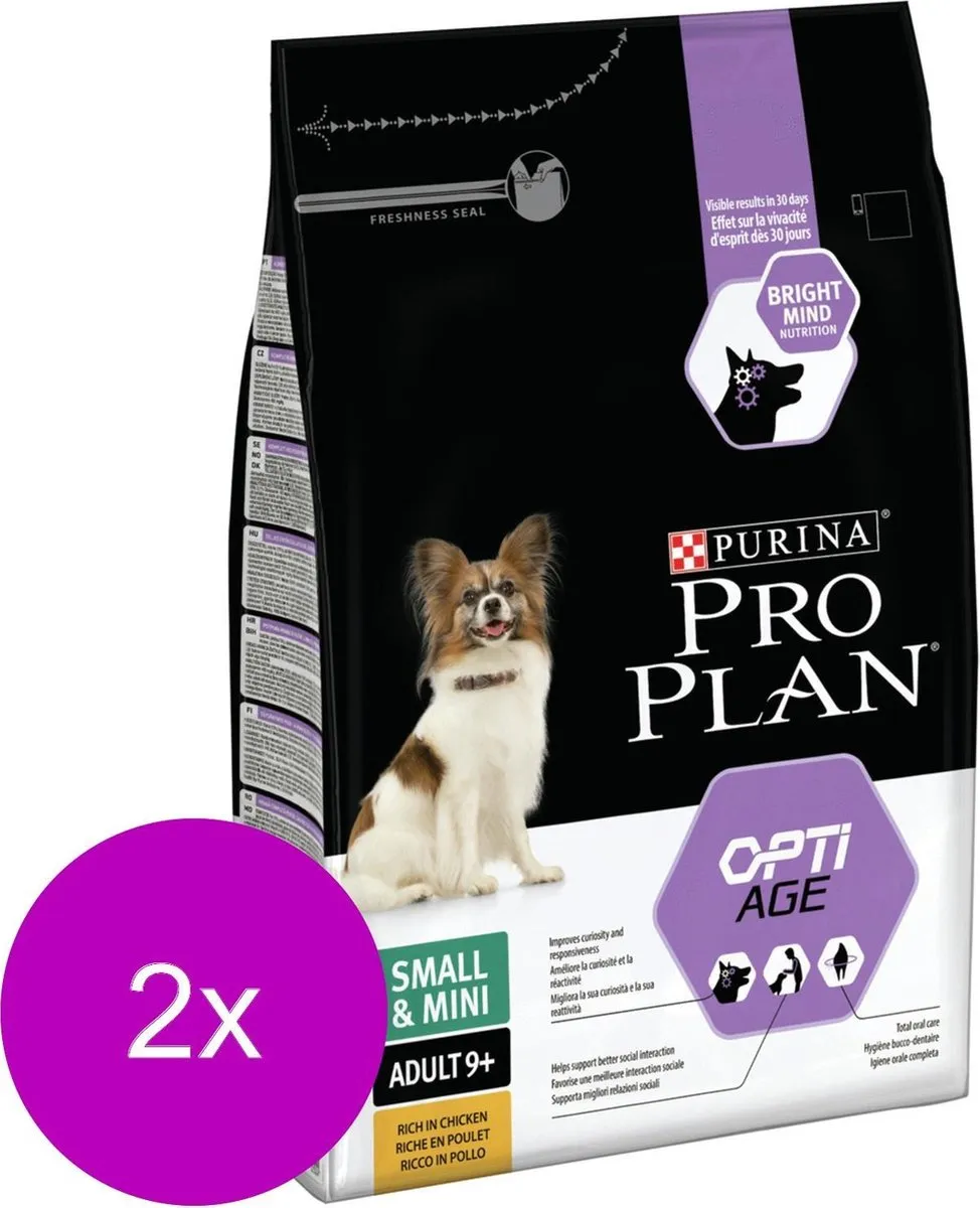 Pro Plan Dog Senior Small & Mini Breed Kip 3kg - 2 Stuks
