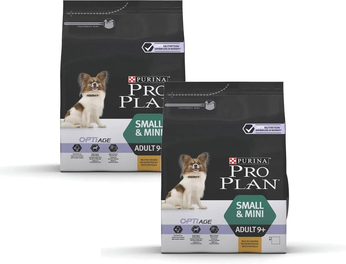 Pro Plan Dog Senior Small & Mini Breed Kip 3kg - 2 Stuks