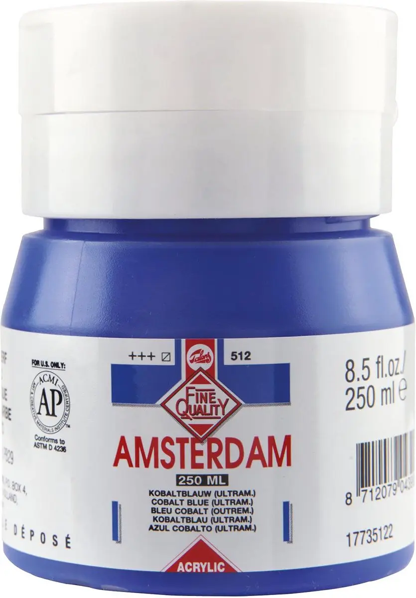 Amsterdam Acrylverf 512 Kobaltblauw Ultramarijn