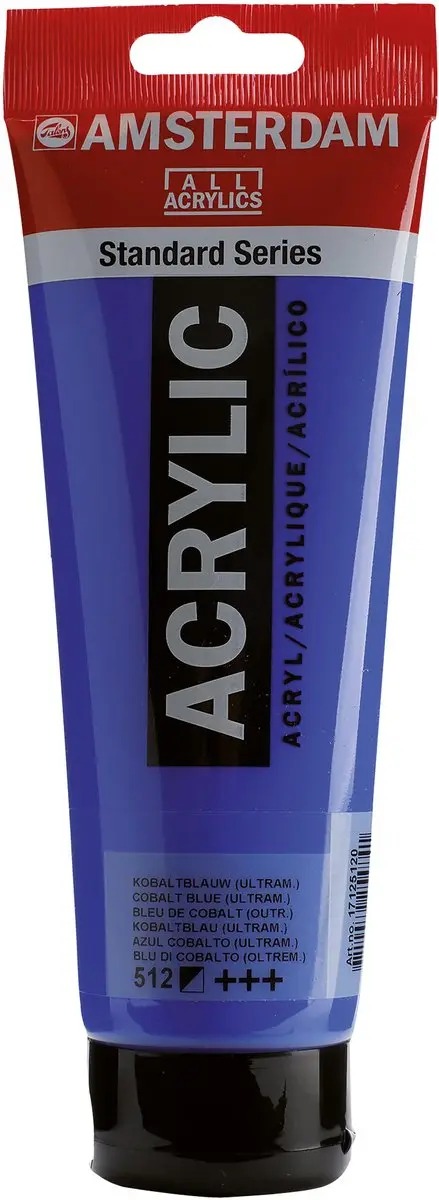 Amsterdam Acrylverf 512 Kobaltblauw Ultramarijn - 250ml - afbeelding 2 van 2
