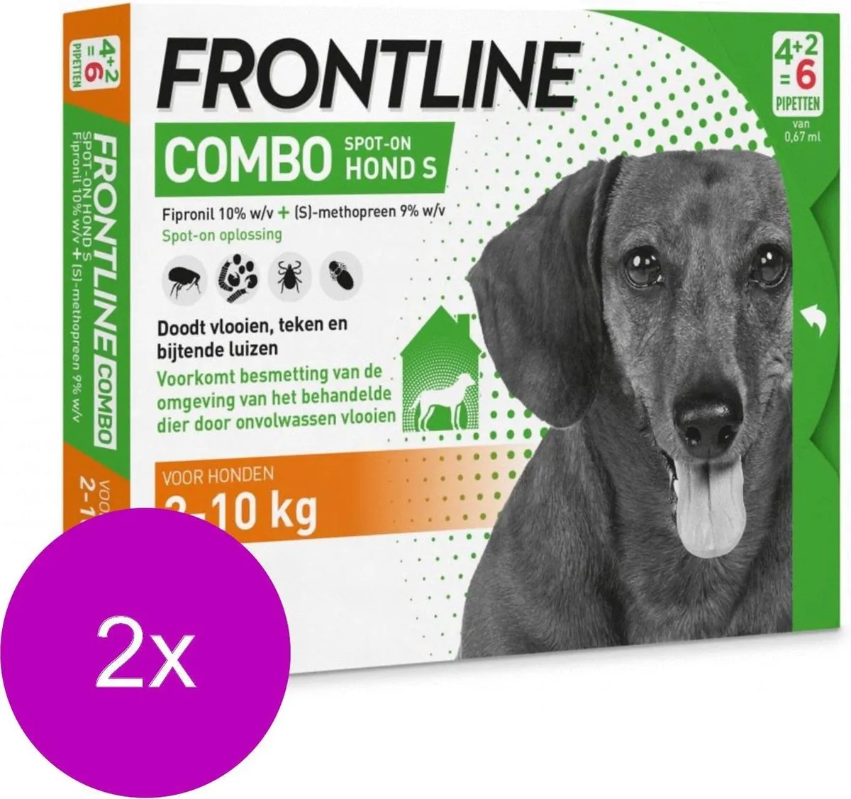 Frontline Combo Spot On 1 - S Anti Vlooien/Teken 12 Pipetten
