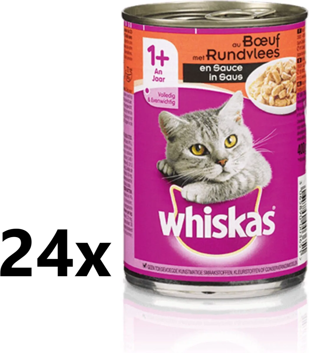 Whiskas Adult Rund Blik 24x400g
