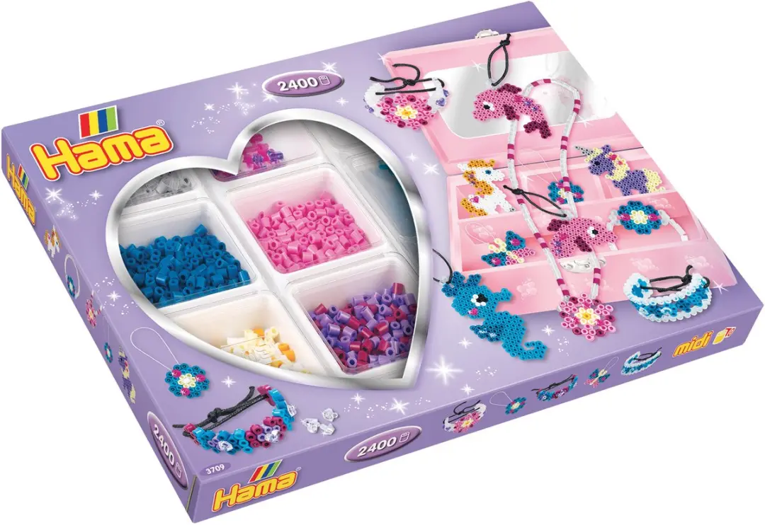 Hama Sieradenset Strijkkralen Paars - 2400 stuks - afbeelding 2 van 6