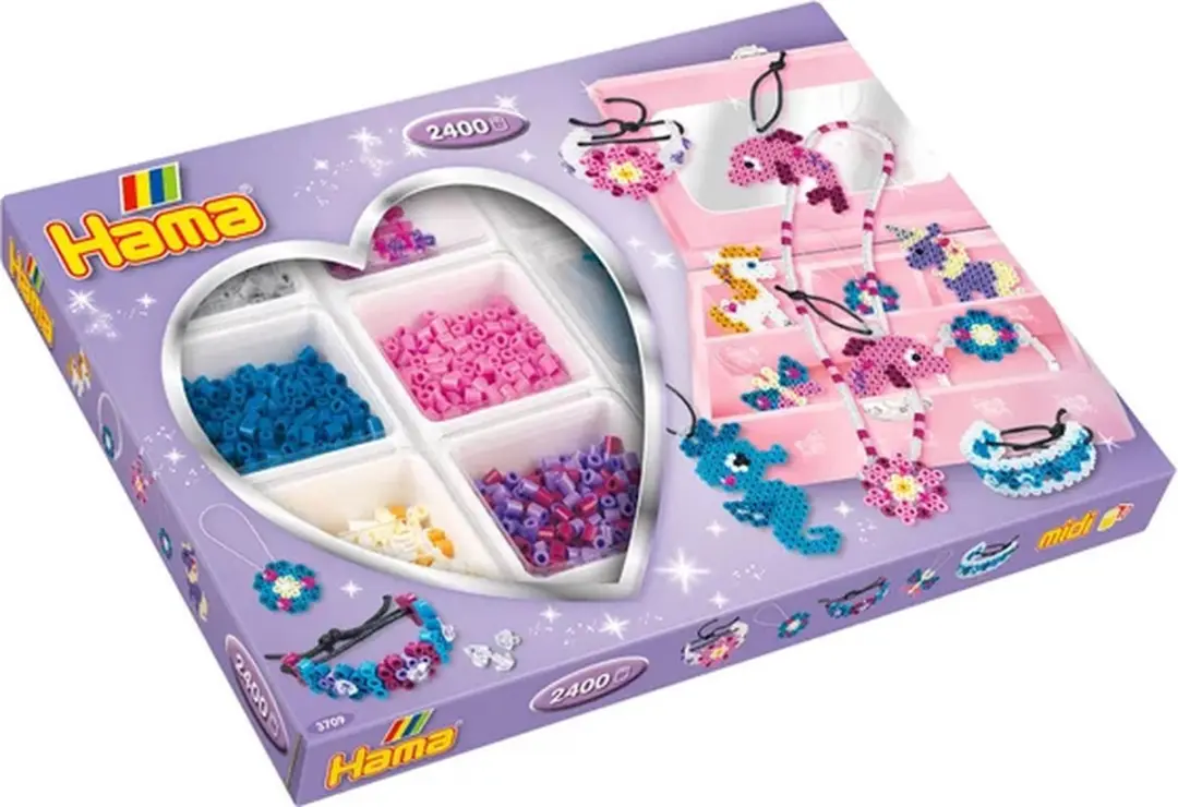Hama Sieradenset Strijkkralen Paars - 2400 stuks - afbeelding 5 van 6