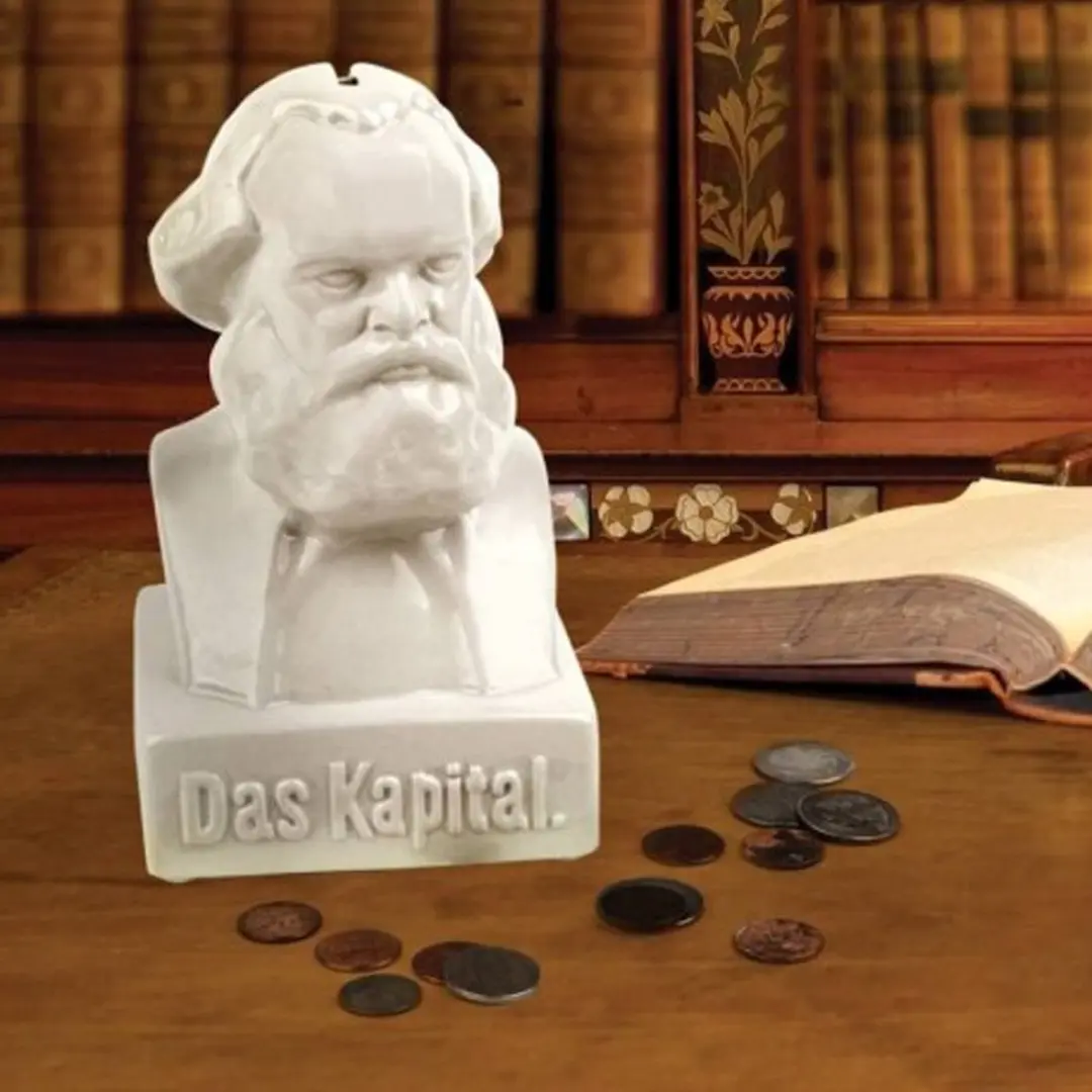 Kikkerland Spaarpot Karl Marx Das Kapital - Wit - afbeelding 3 van 6