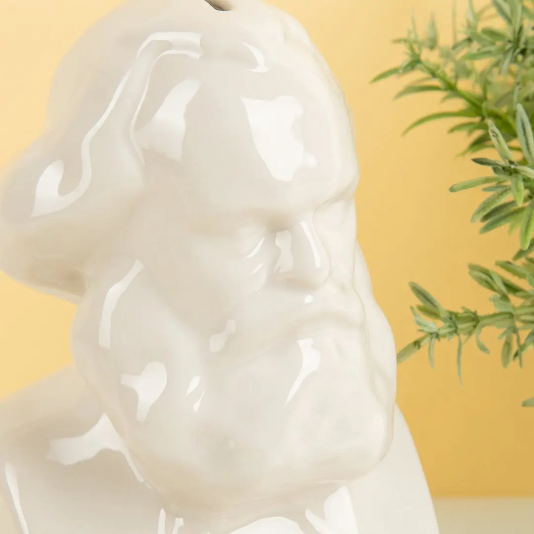 Kikkerland Spaarpot Karl Marx Das Kapital - Wit - afbeelding 6 van 6