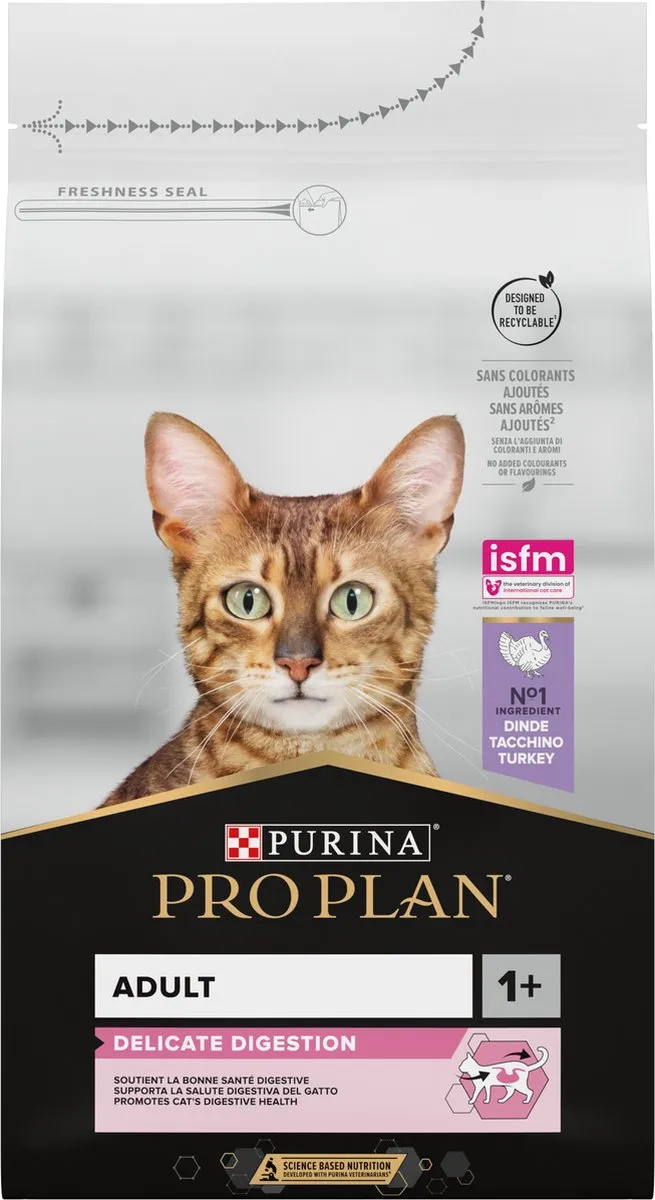 Pro Plan Adult Delicate Digestion Kalkoen Kattenvoer 1,5kg