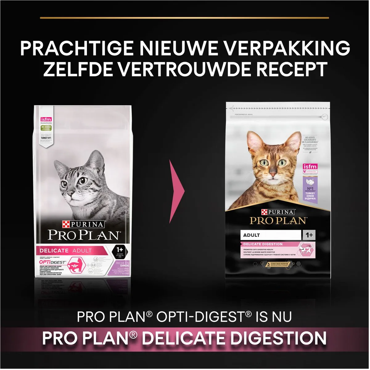 Pro Plan Adult Delicate Digestion Kalkoen Kattenvoer 1,5kg