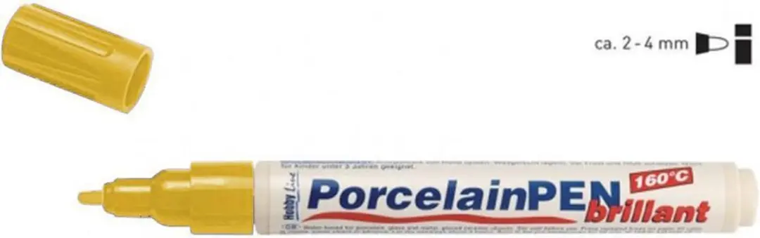 Kreul Hobby Line Porcelain Pen Geel